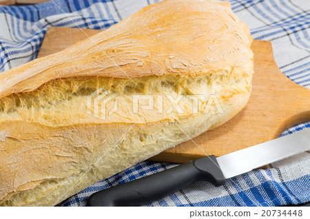 Home baked bread on the table 20734448