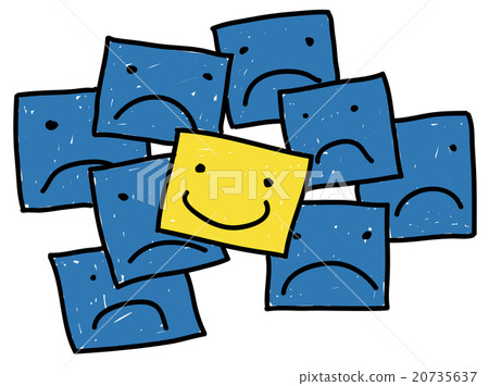 Smiley Outstanding Positive Happiness Contrast Concept Smiley Outstanding Positive Happiness Contrast Concept 20735637