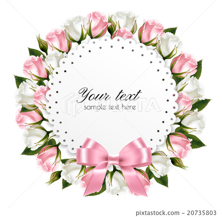 Beautiful wreath, made out of pink flowers Beautiful wreath, made out of pink flowers 20735803