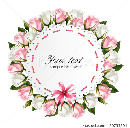 Flower background made out of pink flowers 20735804