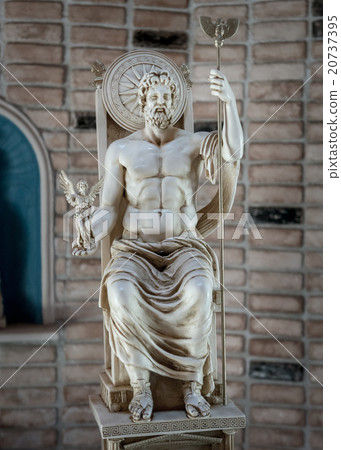 Zeus statue god of sky and thunder in Greece 20737395