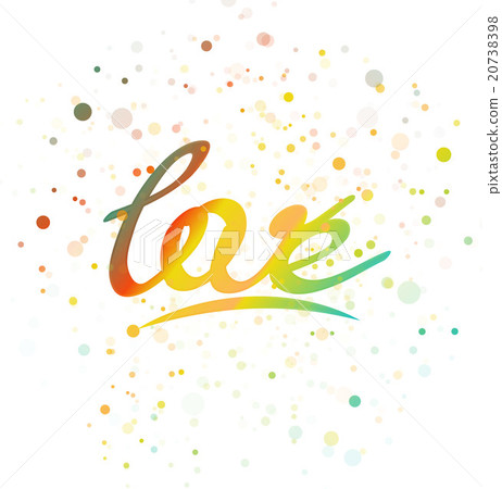 Love lettering word 20738398