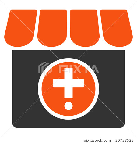 Drugstore Flat Icon Drugstore Flat Icon 20738523
