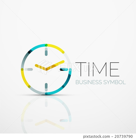 Vector abstract logo idea, time concept or clock Vector abstract logo idea, time concept or clock 20739790