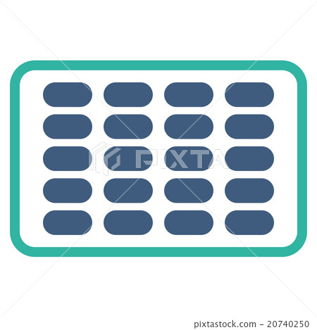 Blister Flat Icon 20740250