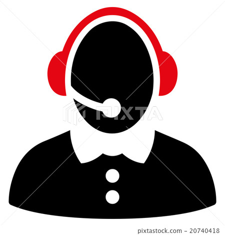 Call Center Woman Icon 20740418