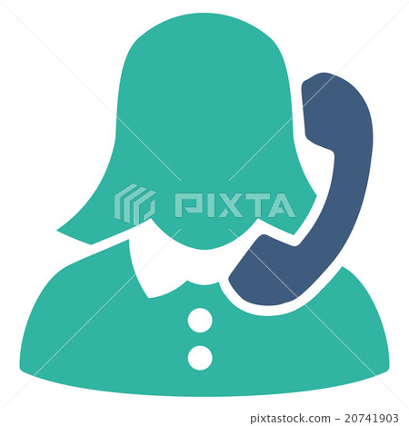 Receptionist Flat Icon Receptionist Flat Icon 20741903