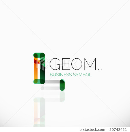 Logo, linear abstract geometric icon Logo, linear abstract geometric icon 20742431