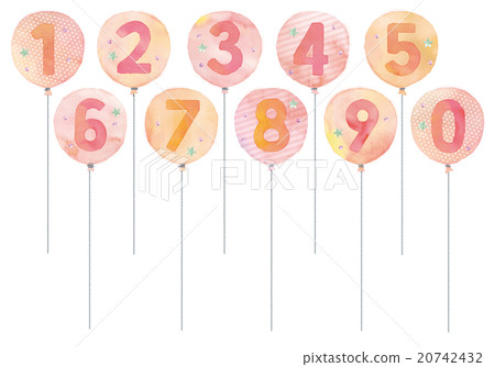 數字氣球圖 20742432