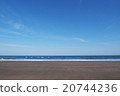 宮崎縣青島海灘。美麗的藍天和沙灘。 20744236