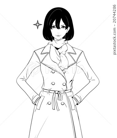 Female / trench coat / confidence 20744286