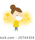 一個蒙面的女人的插圖（冷·花粉·麻煩·麻煩）5 20744304