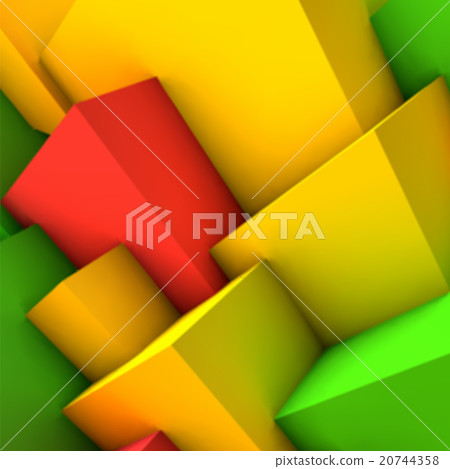 Abstract background with colorful cubes 20744358