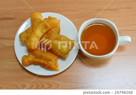 deep-fried dough stick and tea deep-fried dough stick and tea 20746288