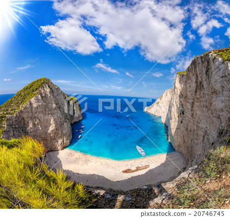 Navagio beach with shipwreck on Zakynthos,Greece 20746745