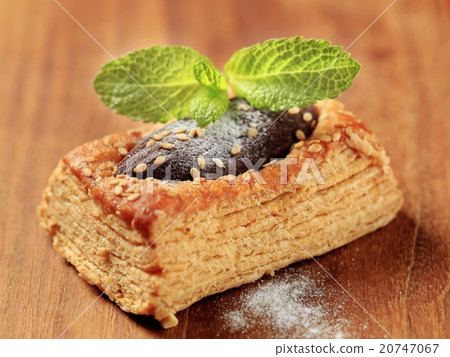 Chocolate filled puff pastry Chocolate filled puff pastry 20747067