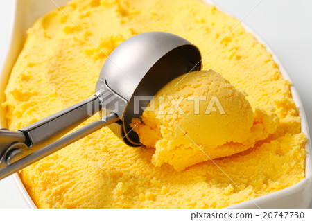 Yellow ice cream 20747730