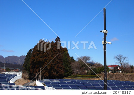 Solar power station surveillance camera 20748317