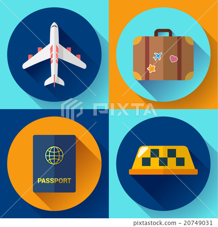 Set of Flat Quality Travel Icons Set of Flat Quality Travel Icons 20749031