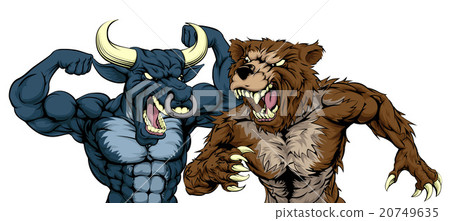 Bear Versus Bull Concept Bear Versus Bull Concept 20749635