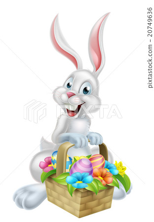 White Egg Hunt Easter Bunny White Egg Hunt Easter Bunny 20749636