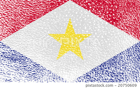 Flag of Saba with old texture. Vector Flag of Saba with old texture. Vector 20750609