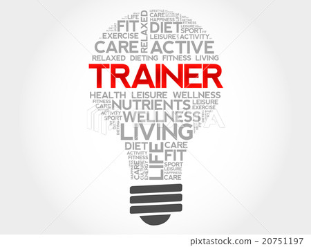 Trainer bulb word cloud Trainer bulb word cloud 20751197