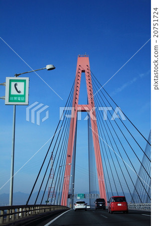 伊勢旺安高速公路（Meicho Nishi Ohashi Bridge）和緊急電話 20751724