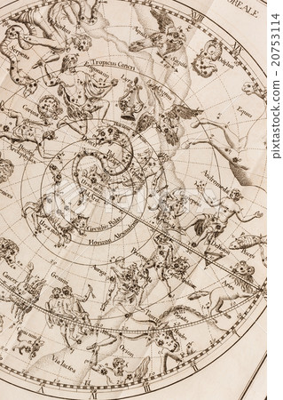 Antique astronomical map Antique astronomical map 20753114
