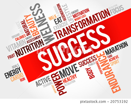 SUCCESS word cloud, fitness SUCCESS word cloud, fitness 20753192