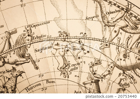 Antique astronomical map Antique astronomical map 20753440
