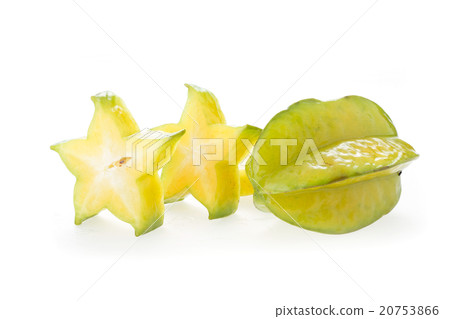 carambola, star fruit isolated on white background 20753866