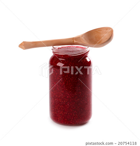 jar of homemade raspberry jam jar of homemade raspberry jam 20754118