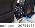 Car climate control brown & white luxury interior 20754185