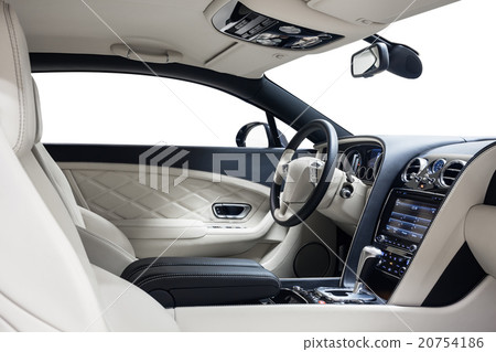 Car interior luxury dashboard & steering wheel 20754186