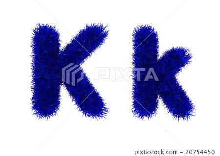 blue grass letters, upper and lowercase  20754450