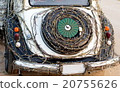 Abstract classic car's trunk. 20755626