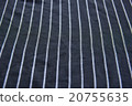 Blue-black and white stripes on apron's background 20755635