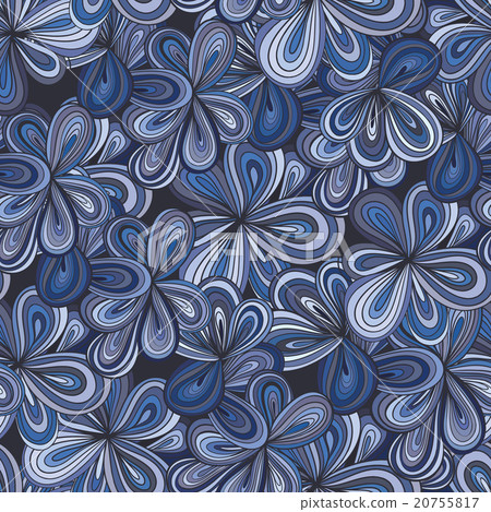 Hand-drawn abstract seamless pattern 20755817