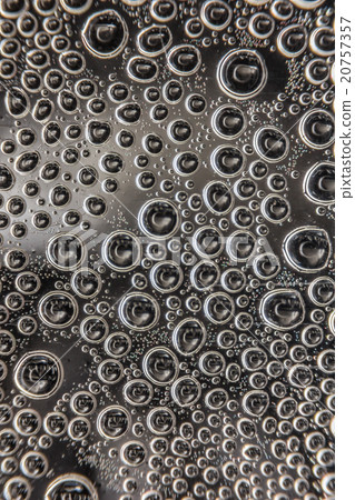 Water drops on transparent glass background. 20757357