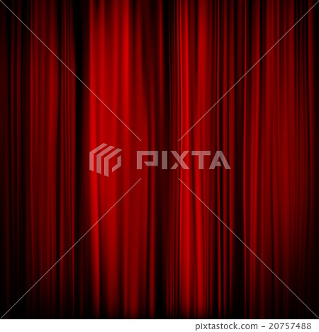 Part of a red curtain - dark. EPS 10 20757488