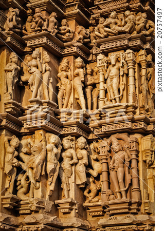 Sculptures on Khajuraho temples 20757497