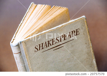 An old book by Shakespeare closeup 20757570