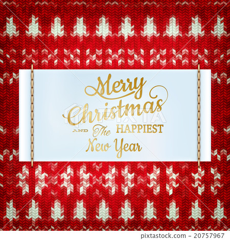 Knitted Christmas background. EPS 10 20757967