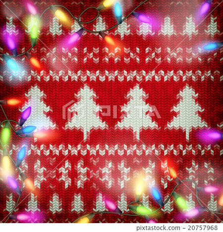Knitted Christmas background. EPS 10 20757968
