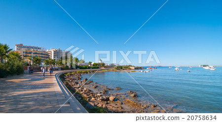 Mid morning sun on the waterfront in Ibiza. Mid morning sun on the waterfront in Ibiza. 20758634
