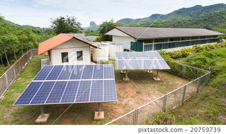 Solar cell panels in a photovoltaic power plant 20759739