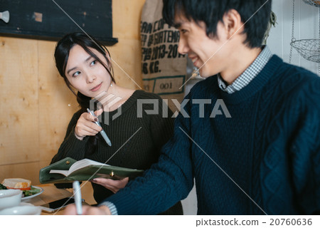 Meeting at the cafe 20760636