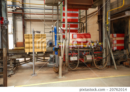 Production equipment in shop for brick production 20762014