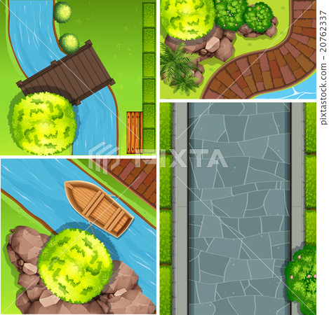 Top view of scenes in the park 20762337